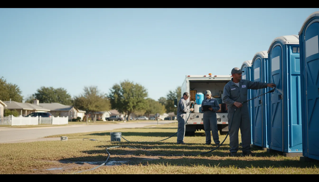 Long-Term Portable Toilet Rental in Sidney, TX near me